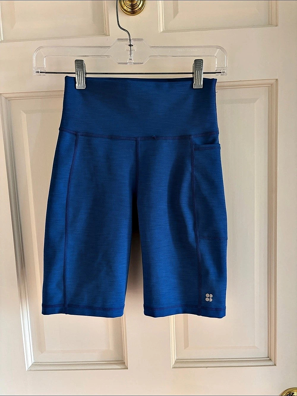 Sweaty Betty The Super Sculpt Blue Athletic Shorts